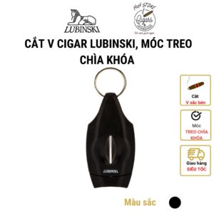 Cắt V cigar Lubinski, cắt xì gà móc treo chìa khóa tiện lợi H2H Cigar