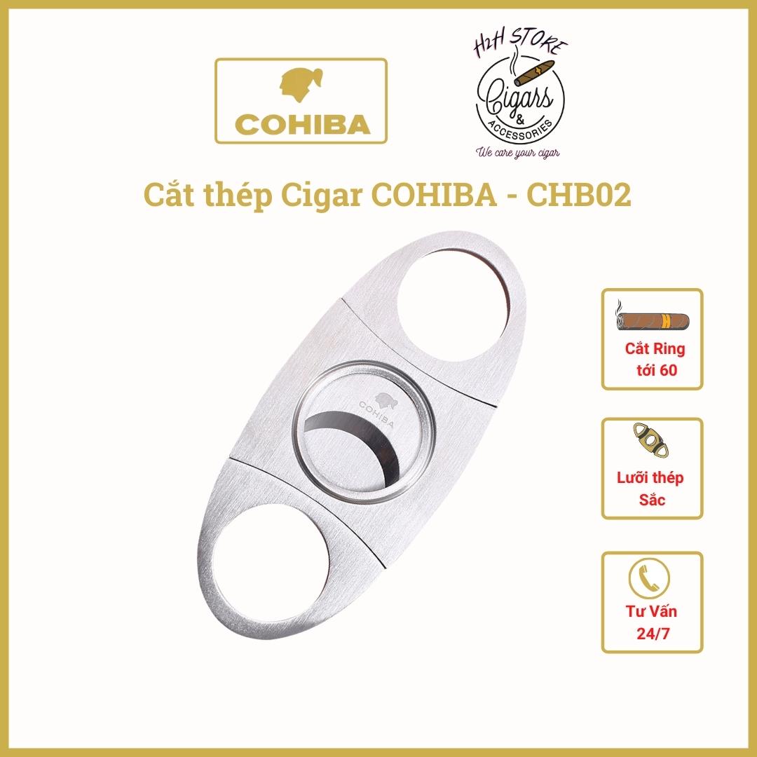 Cắt Cigar, dao xì gà COHIBA lưỡi thép - H2H Store