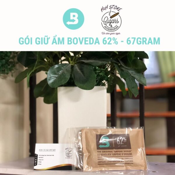 Boveda gói giữ ẩm 2 chiều 62% - Gói to 67 gram (20-50 điếu) (Sao chép)