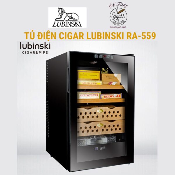 Tủ điện bảo quản xì gà Lubinski - RA559 - Tủ điện cigar Lubinski