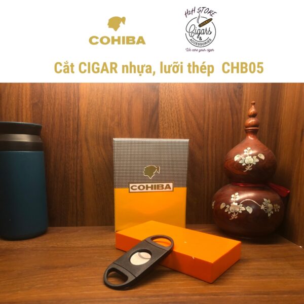 Cắt xì gà, cắt cigar nhựa lưỡi thép - H2H Phụ Kiện Cigar