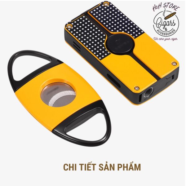 Set khò cắt 2 món cigar COHIBA- Khò, kèm đục - Cắt Inox - CHB412 - H2H Store