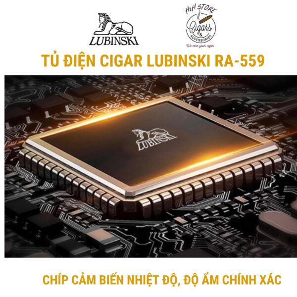 Tủ điện bảo quản xì gà Lubinski - RA559 - Tủ điện cigar Lubinski