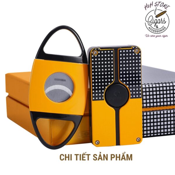 Set khò cắt 2 món cigar COHIBA- Khò, kèm đục - Cắt Inox - CHB412 - H2H Store