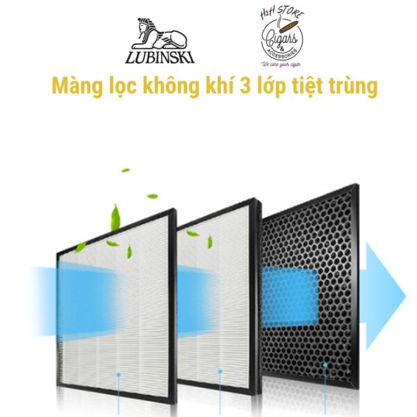 Tủ điện bảo quản xì gà Lubinski - RA222 - Tủ điện cigar Lubinski