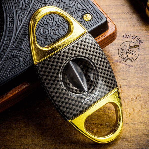 Cắt V cigar, cắt xì gà Lubinski vàng sang trọn - H2H Cigar - YJ-55221