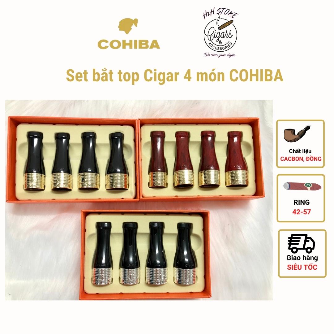 Set bắt top cigar 4 món COHIBA, ring 42-57 H2H Cigar