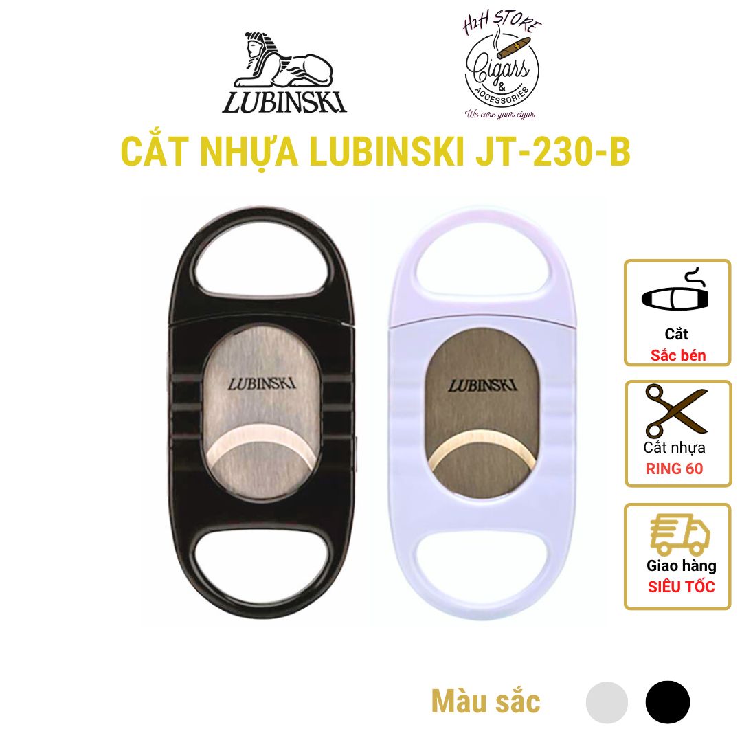Cắt cigar, cắt xì gà Lubinski lưỡi thép - YJ24002 - H2H Cigar