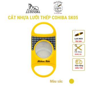 Cắt cigar, cắt xì gà COHIBA lưỡi thép vỏ nhựa SK 05- H2H Cigar