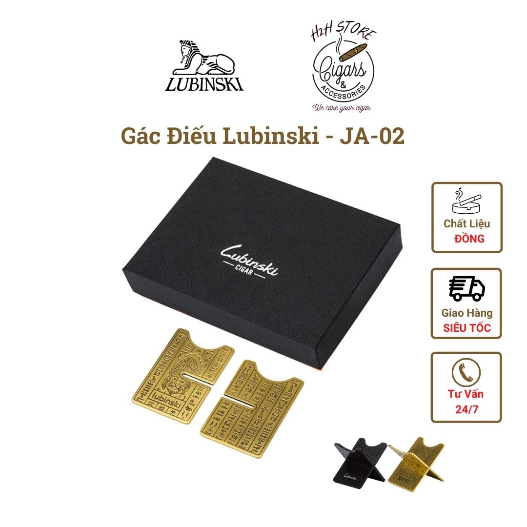 Gác điếu xì gà, gác điếu cigar chất liệu đồng, hợp kim LUBINSKI JA-02