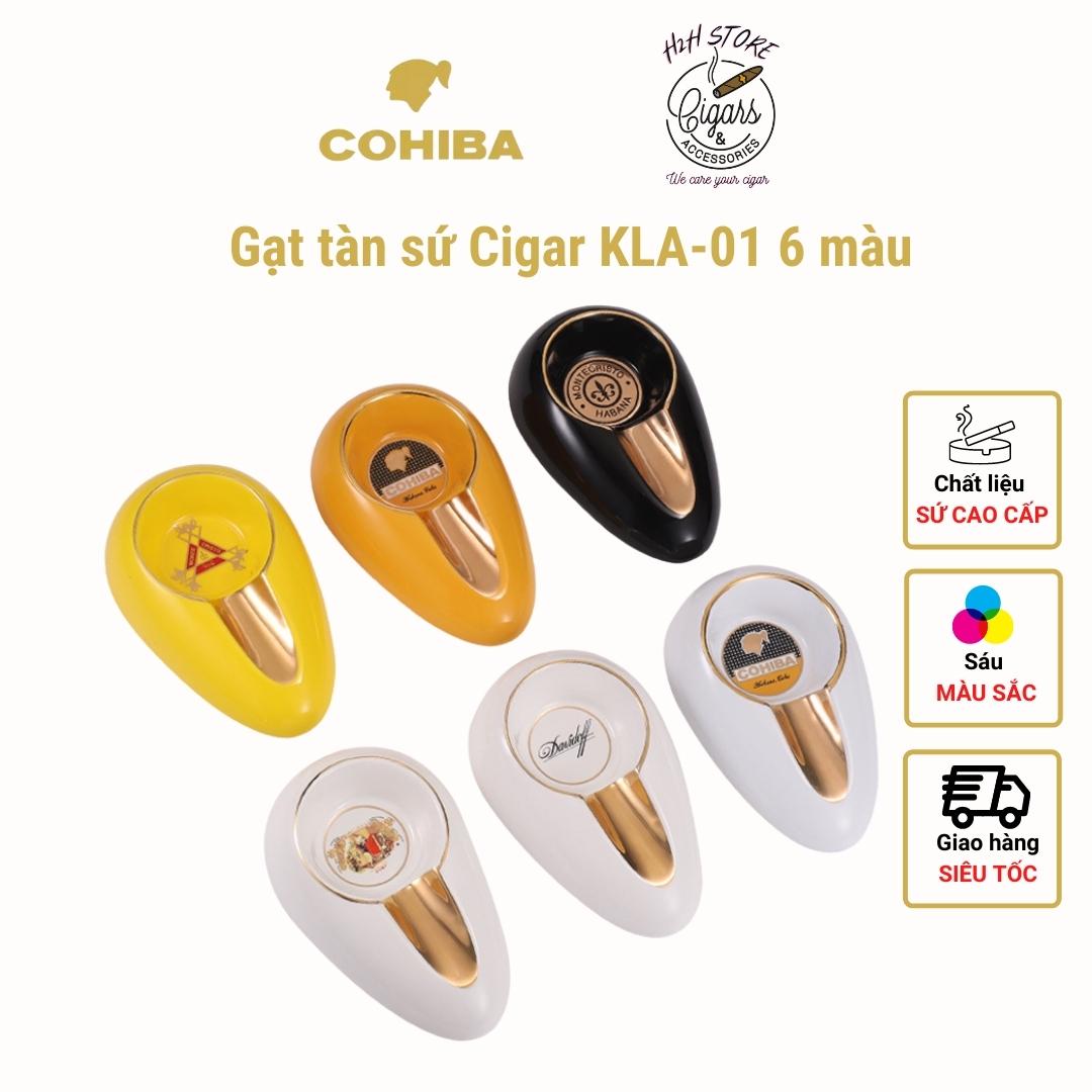 Gạt tàn cigar, gạt tàn xì gà chất liệu sứ 1 điếu - 6 mã - KLA 06 - H2H Store